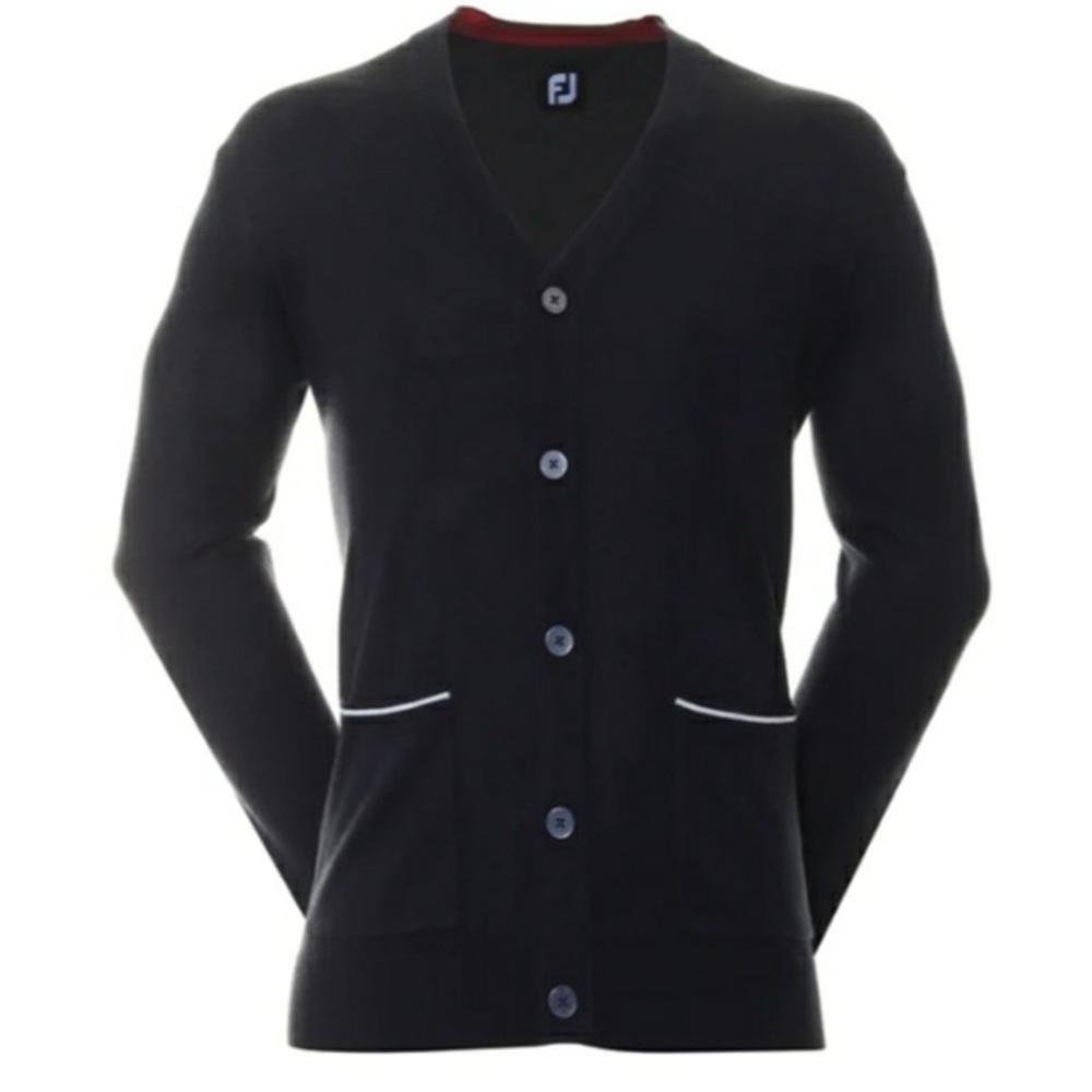 FootJoy 100 Year Celebration LE Mens Golf Cardigan Navy Sz S NWT